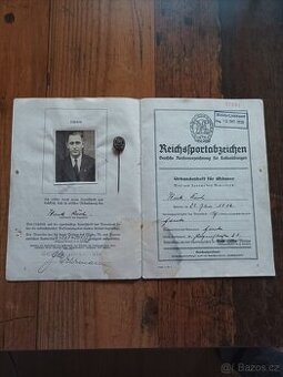 Odznak, miniatura DRL (bronz) + knížka - 1