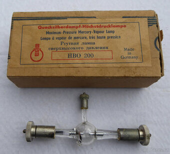 Velmi stará original lampa BGW s krabičkou