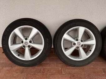 Alu disky NISSAN 5x114,3, ráfek 6,5Jx17 s letnimi pneu - 1