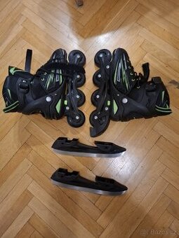 Ledni a koleckove brusle rostouci, vel. 37-40