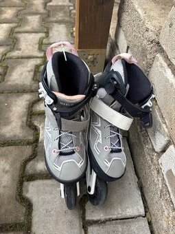 Dětské kolečkové brusle Oxelo nastavitelné vel.29-32