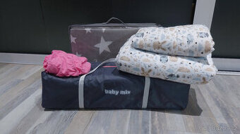 Cestovní postýlka Baby Mix + matrace + peřina/polštář