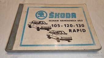 Škoda 105 , 120 , 130 Rapid -- seznam náhradních dílů