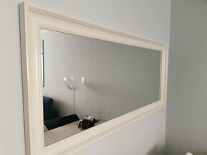 Zrcadlo, bílá, 75x165 cm nové