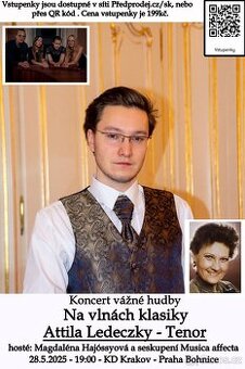 Nabízíme vstupenky na koncert vážné hudby "Na vlnách klasik