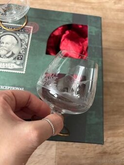 Foukané skleničky na brandy, rum, koňak