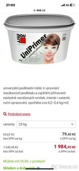 Baumit -UNI PRIMER(univerzální nátěr )