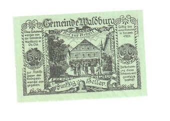 50 Heller z Waldburgu (Rakousko, Horní Rakousy