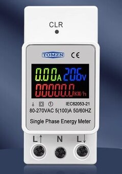 Měřič energie, wattmetr Tomzn TOVAE-100