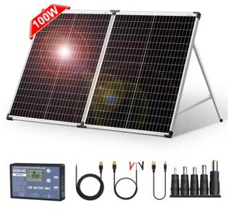 Prodám přenosný solární panel 100W - rámová konstrukce - 1