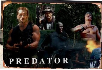 kovová cedule Predator