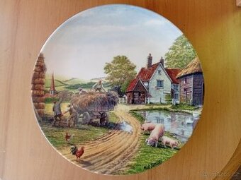ROYAL DOULTON - DOWN ON THE FARM sběratelské talíře z Anglie
