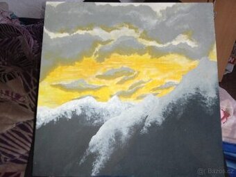 Obraz - západ slunce na horách - 1