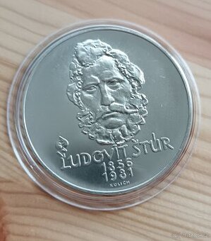 Stříbrná pamětní mince Československa 500kčs Ludovit Štúr 19