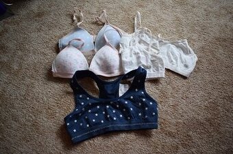 Dívčí podprsenka, set 5 kusů 140-152