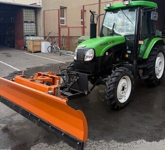 Traktor YTO 504D + čelní sněhová radlice