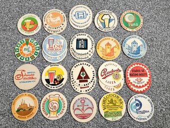 Pivní tácky celá sbírka většinou socialismus