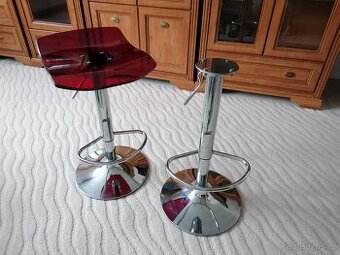 barové židle zn. Bolt, temně vínové