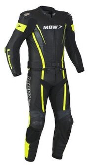 MBW FLASH YELLOW dvoudílná moto kombinéza vel. 2XL (56)