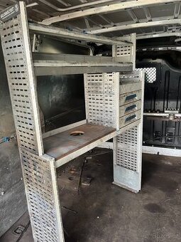 HLINÍKOVÝ REGÁL DO DODÁVKY  177x120x38cm