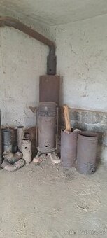 Set pilinová kamna: 3x buben a 2x teplovzdušný výměník