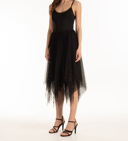 Nová dámská černá asymetrická sukně