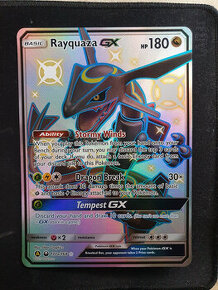 Pokemon Hidden fates Rayquaza GX 177a/168 JUMBO + obaly