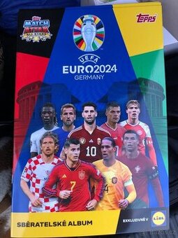 Vyplněné album Match Attax (euro 2024) - Lidl