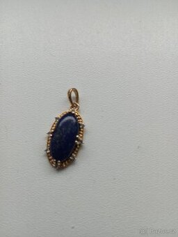 Přívěsek s Lápis Lazuli ve stříbře (Ag) - 1