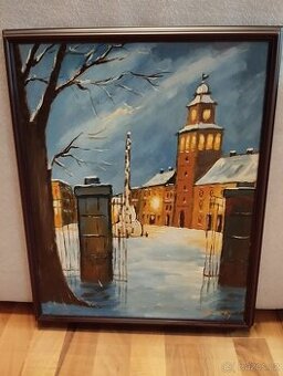 Ručně malovaný obraz (Třeboň)
