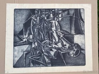 Jiří Kodym / komb.tech / grafika / velkoformátová / 1968 - 1