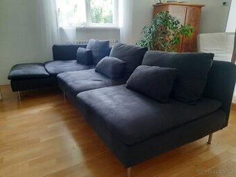 Zánovní černošedá sestava sedací soupravy z IKEA Soderhamn