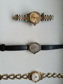 hodinky Zarja a Rolex - nefunkční