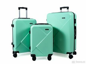 Cestovní kufry Mifex V99, sada 3kusů,M,L,XL,zelená,TSA