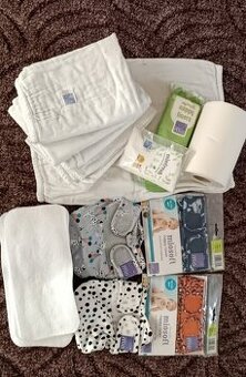 Dětské pleny a potřeby pro miminko.