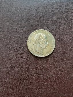 1 zlatník 1875 Příbram Fran. Josefa I., ražební lesk