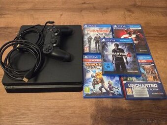 PlayStation 4 Slim 1TB s ovladačem a hrami