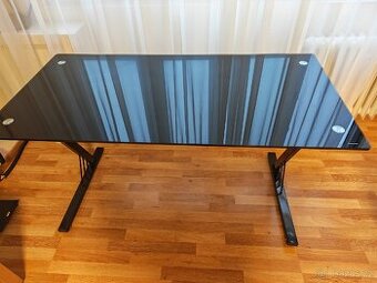 Stůl (černé sklo) 140x70 cm - 1