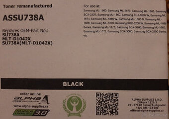 Toner ASSU738A - Alpha supplies
