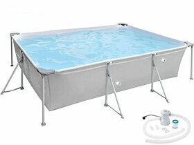 Nadzemní bazén kovovým rámem CS 300 x 65 x 207 cm nový