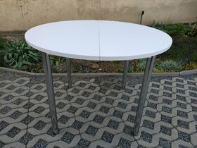 Kulatý jídelní rozkládací stůl - ø104 cm