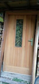 Vchodove Dveře drevene borovice L90
