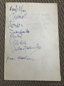 podpisy volejbalisté 80- léta