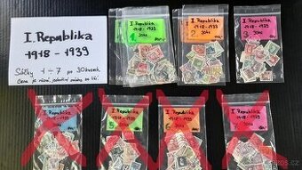 Poštovní známky I. REPUBLIKA 30ks v sáčku