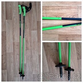 Lyžařské hole ELAN LITEROD 110 cm neon green/blue