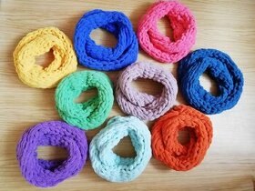 Nový měkký pletený nákrčník puffy - 1