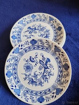 Modrý porcelan