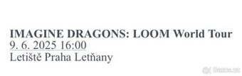 Imagine dragons - 1 lístek na sezení C 9.6.2025