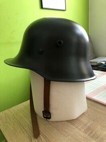 kovová Nemecka helma replika na chopper Motorce