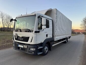 Man TGL 12.220, EURO6, 365tkm, hydr.čelo,plachta, 2015